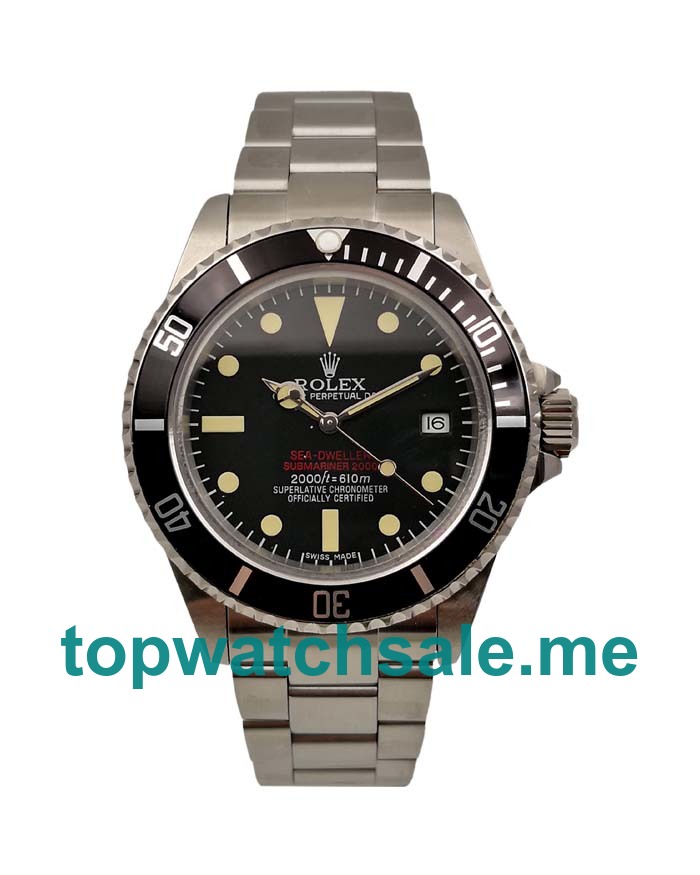 UK 40MM Black Dials Replica Rolex Sea-Dweller 1665 Watches