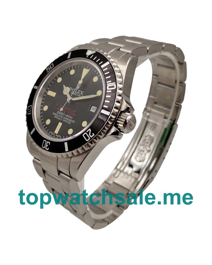 UK 40MM Black Dials Replica Rolex Sea-Dweller 1665 Watches