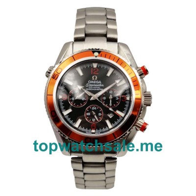 UK 43.5MM Black Dials Omega Seamaster Planet Ocean 2218.50.00 Replica Watches