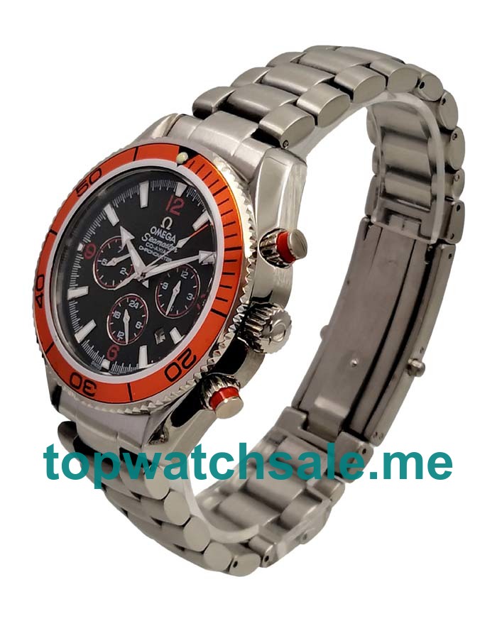 UK 43.5MM Black Dials Omega Seamaster Planet Ocean 2218.50.00 Replica Watches