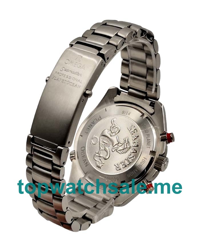 UK 43.5MM Black Dials Omega Seamaster Planet Ocean 2218.50.00 Replica Watches