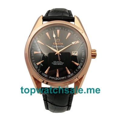 UK Best 1:1 Omega Seamaster Aqua Terra 231.53.42.21.06.002 Replica Watches With Black Dials For Men