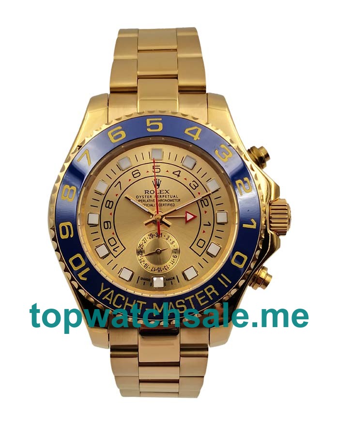 UK 44.5MM Champagne Dials Rolex Yacht-Master II 116688 Replica Watches