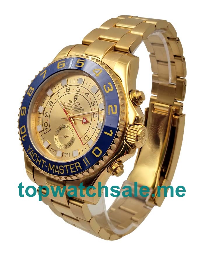 UK 44.5MM Champagne Dials Rolex Yacht-Master II 116688 Replica Watches
