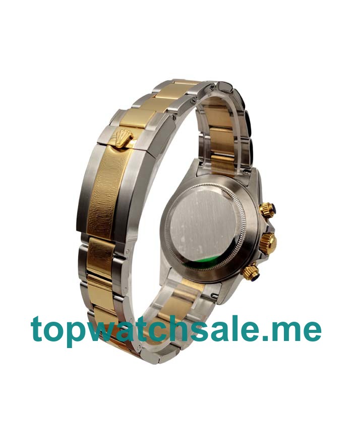UK Perfect Replica Rolex Cosmograph Daytona 116503 JF Stainless Steel & Yellow Gold Black & Champagne Dial Swiss Valjoux  7750 Watches