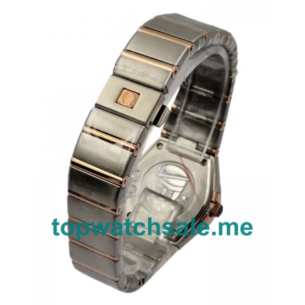 UK 27MM Steel And Rose Gold Replica Omega Constellation 131.20.28.60.63.001 Watches