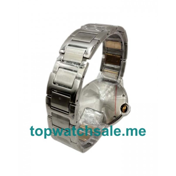 UK 36MM Silver Dials Cartier Ballon Bleu W69009Z3 Replica Watches