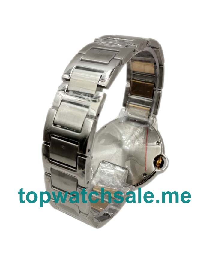 UK 36MM Silver Dials Cartier Ballon Bleu W69009Z3 Replica Watches