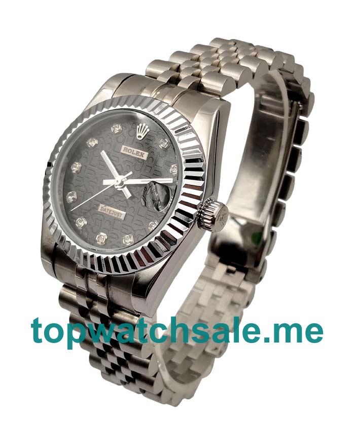 UK 36MM Black Dials Rolex Datejust 116234 Replica Watches