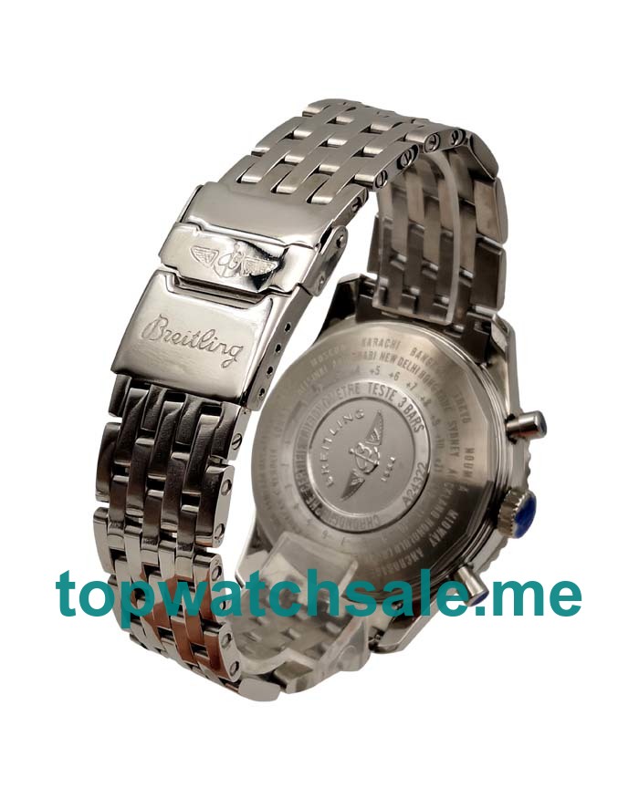 UK Swiss Made Breitling Navitimer World A24322 Replica Watches With White Dials For Men