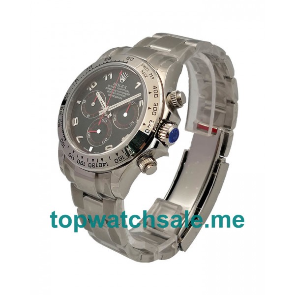 UK Best Quality Rolex Daytona 116509 Replica Watches With Black Dials For Sale