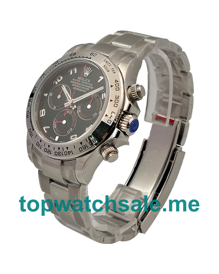 UK Best Quality Rolex Daytona 116509 Replica Watches With Black Dials For Sale
