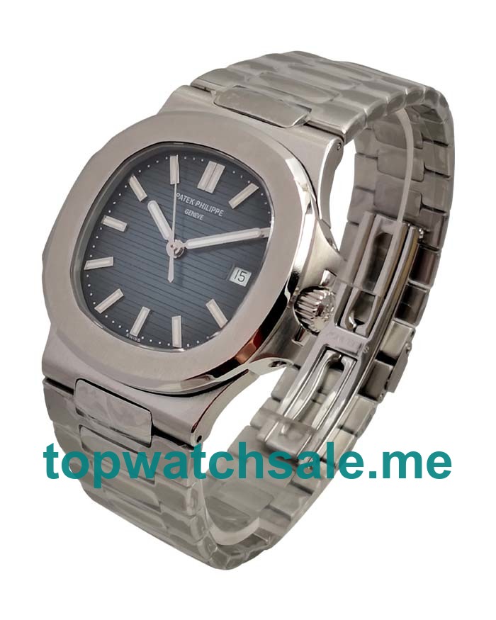 UK Swiss Made Replica Patek Philippe Nautilus 5711/1A Watches With Blue Dials For Men