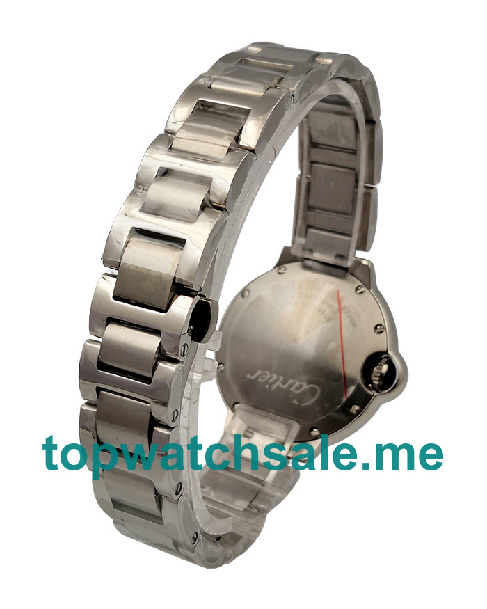UK 33MM White Dials Cartier Ballon Bleu WSBB0045 Replica Watches