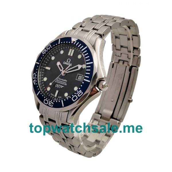 UK 41MM Blue Dials Omega Seamaster 2537.80.00 Replica Watches