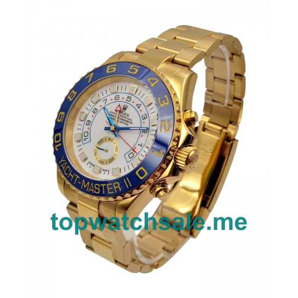 UK 44MM White Dials Rolex Yacht-Master II 116688 Replica Watches