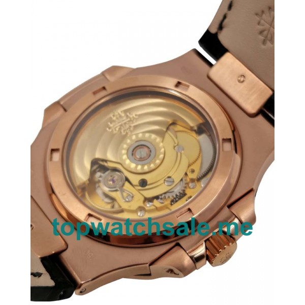 UK Best Replica Patek Philippe Nautilus 5711R Watches With Black Dials For Men