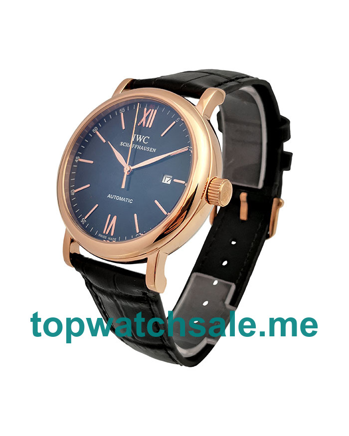 UK 41MM Red Gold IWC Portofino IW356522 Replica Watches
