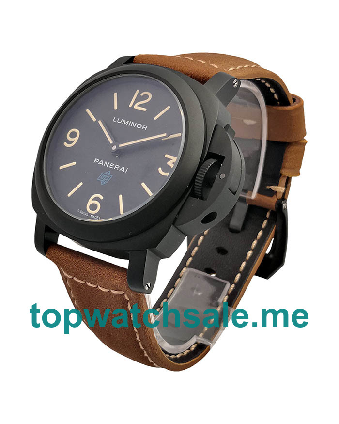 UK 42.5MM Black Steel Panerai Luminor PAM01000 Replica Watches