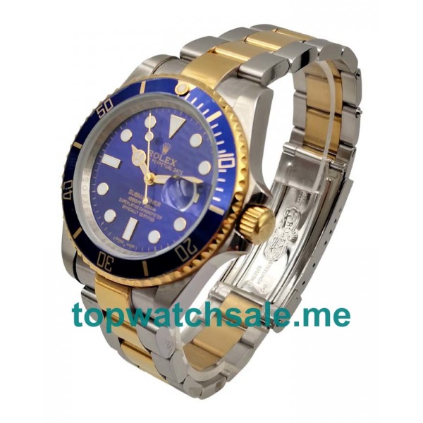 UK Perfect Replica Rolex Submariner 116613 LB Watches With Blue Dials For Men