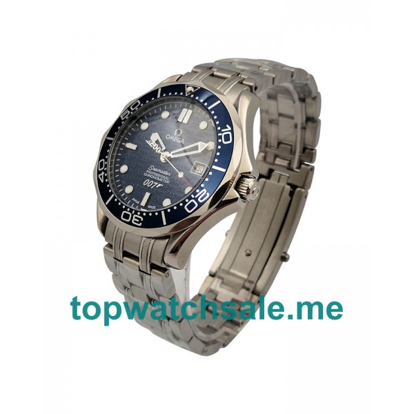 UK 45MM Blue Dials Omega Seamaster Diver 300 M 2537.80.00 Replica Watches
