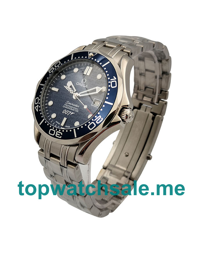 UK 45MM Blue Dials Omega Seamaster Diver 300 M 2537.80.00 Replica Watches
