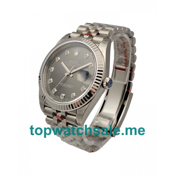 UK Swiss Made Rolex Datejust 126334 Replica Watches With Anthracite Dials For Sale