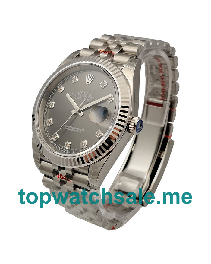 UK Swiss Made Rolex Datejust 126334 Replica Watches With Anthracite Dials For Sale