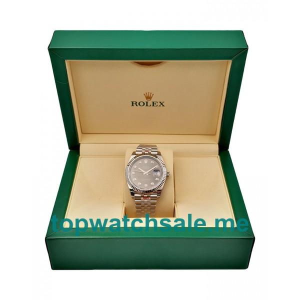 UK Swiss Made Rolex Datejust 126334 Replica Watches With Anthracite Dials For Sale