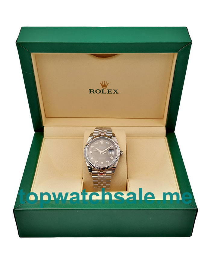 UK Swiss Made Rolex Datejust 126334 Replica Watches With Anthracite Dials For Sale