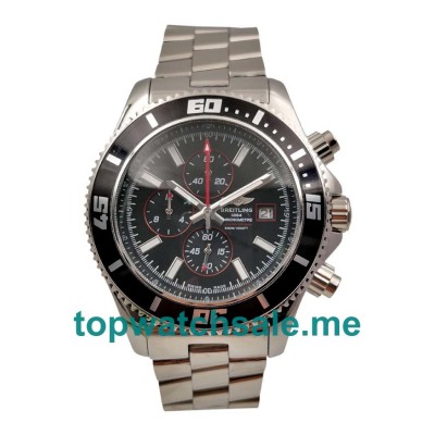 UK AAA Quality Breitling Superocean A1334102.BA81 Replica Watches With Black Dials For Men