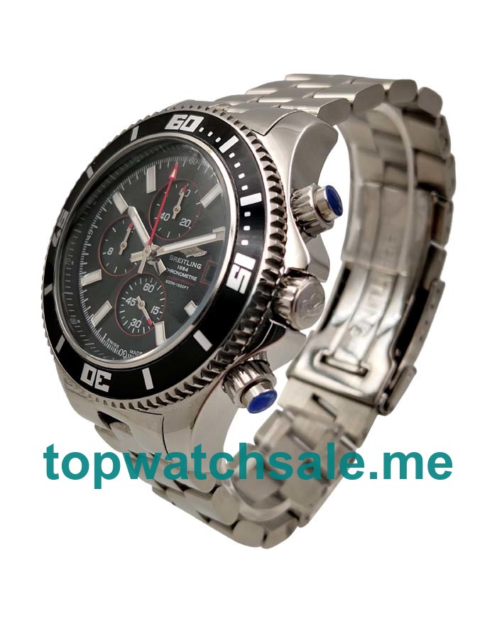 UK AAA Quality Breitling Superocean A1334102.BA81 Replica Watches With Black Dials For Men