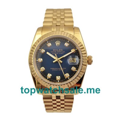UK 36MM Blue Dials Rolex Datejust 16238 Replica Watches