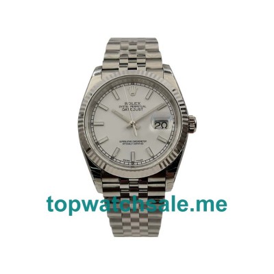 UK Best Quality Rolex Datejust 116234 Fake Watches With Silver Dials For Sale