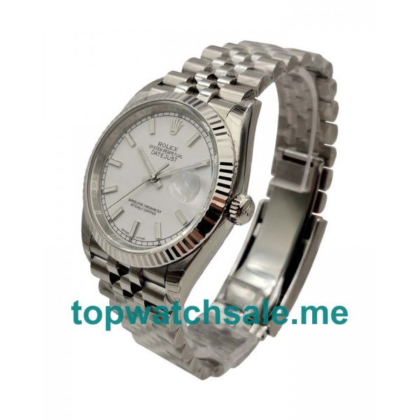 UK Best Quality Rolex Datejust 116234 Fake Watches With Silver Dials For Sale