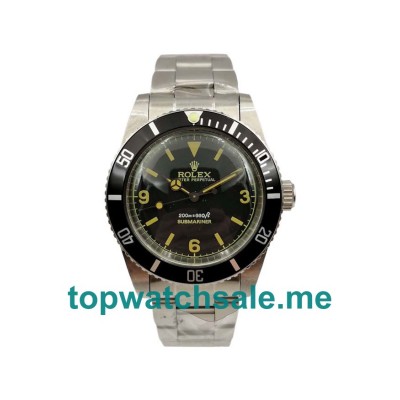 UK Best Quality Rolex Submariner 5513 Fake Watches With Black Dials For Sale