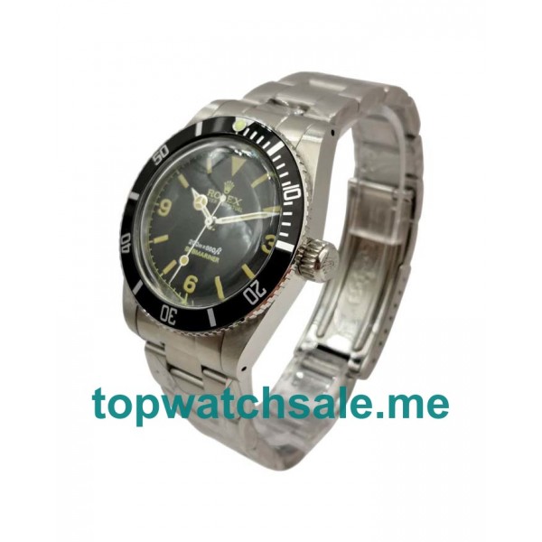 UK Best Quality Rolex Submariner 5513 Fake Watches With Black Dials For Sale