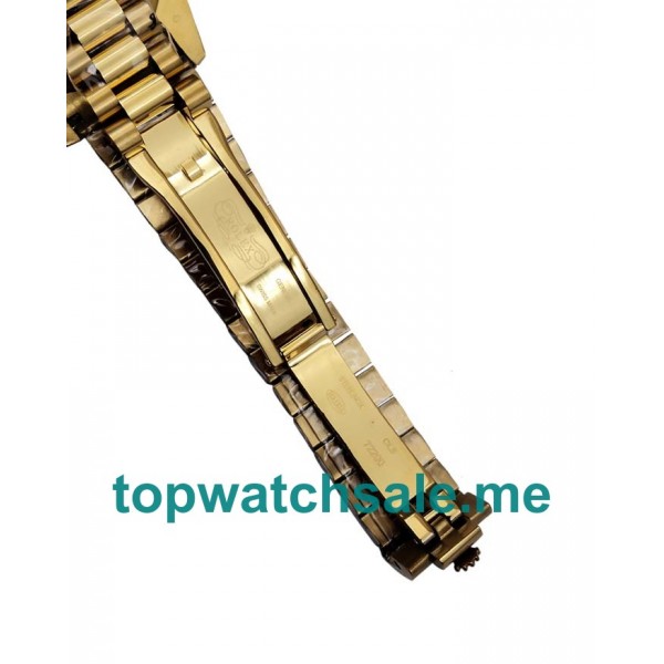 UK 41 MM Best Quality Rolex Day-Date 118348 Replica Watches With Champagne Dials For Sale