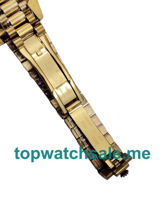 UK 41 MM Best Quality Rolex Day-Date 118348 Replica Watches With Champagne Dials For Sale