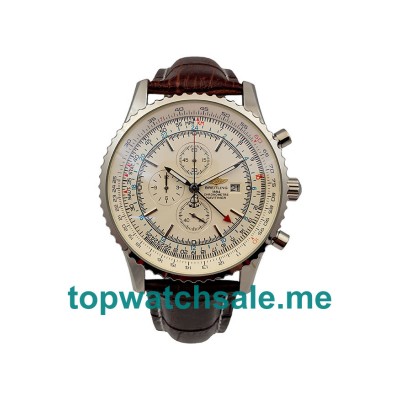 UK 47MM White Dials Breitling Navitimer World A24322 Replica Watches