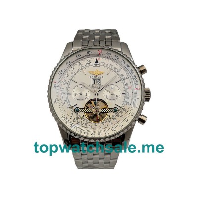 UK 47MM White Dials Breitling Navitimer World A24322 Replica Watches