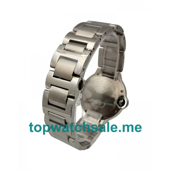 UK 36MM Silver Dials Cartier Ballon Bleu WE902074 Replica Watches