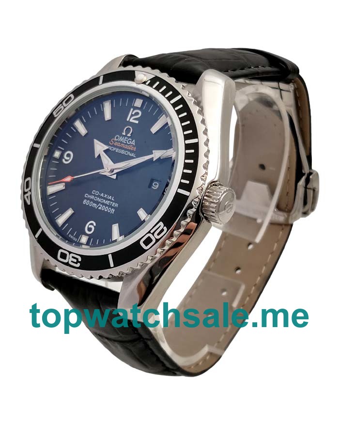 UK 44MM Black Dials Omega Seamaster Planet Ocean 215.33.44.21.01.001 Replica Watches