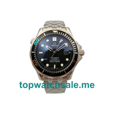 UK 43.5MM Black Dials Omega Seamaster 300 M 212.30.41.20.01.005 Replica Watches
