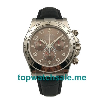 UK AAA Quality Rolex Daytona 116519 Replica Watches With Grey Dials For Men
