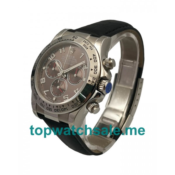 UK AAA Quality Rolex Daytona 116519 Replica Watches With Grey Dials For Men