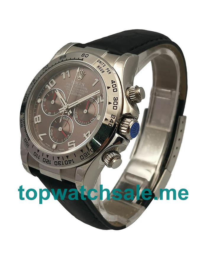 UK AAA Quality Rolex Daytona 116519 Replica Watches With Grey Dials For Men