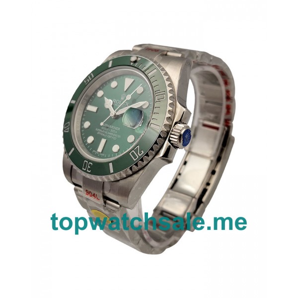 UK AAA Quality Rolex Submariner 116610 LV Replica Watches With Green Dials For Men