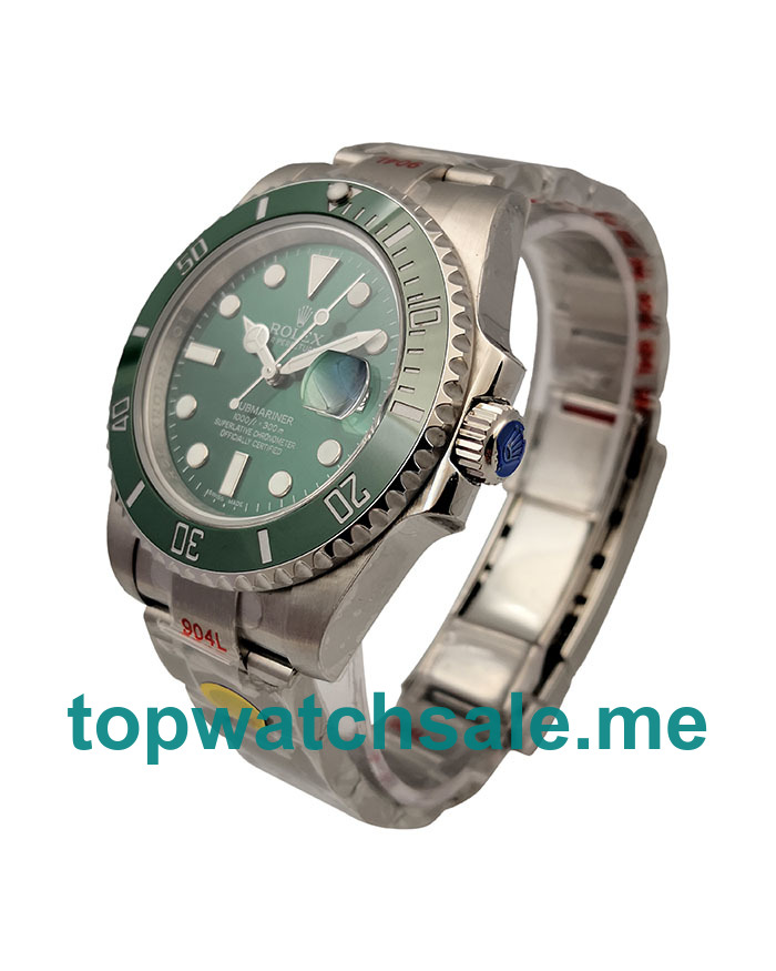 UK AAA Quality Rolex Submariner 116610 LV Replica Watches With Green Dials For Men