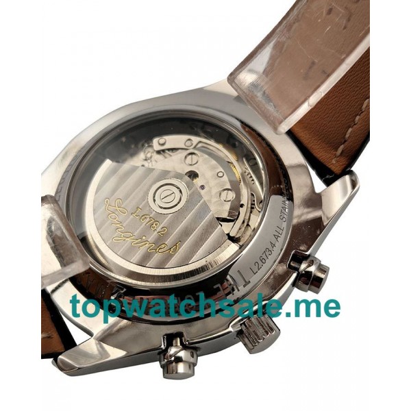 UK Swiss Movement Replica Longines Master L2.673.4.78.3 - 40 MM With White Dials For Men